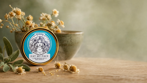 Eat My Face Original tallow moisturizer tin with chamomile and sage — natural moisturizer for rosacea-prone skin