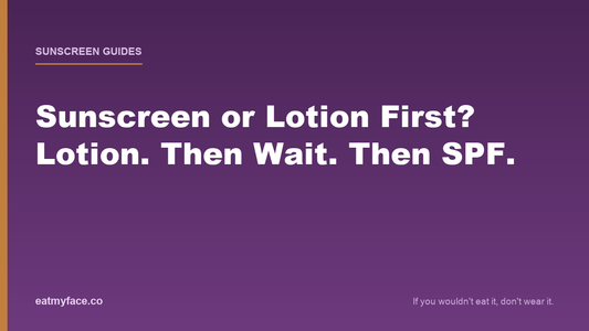 Sunscreen or Lotion First? The Order That Keeps Your SPF Working
