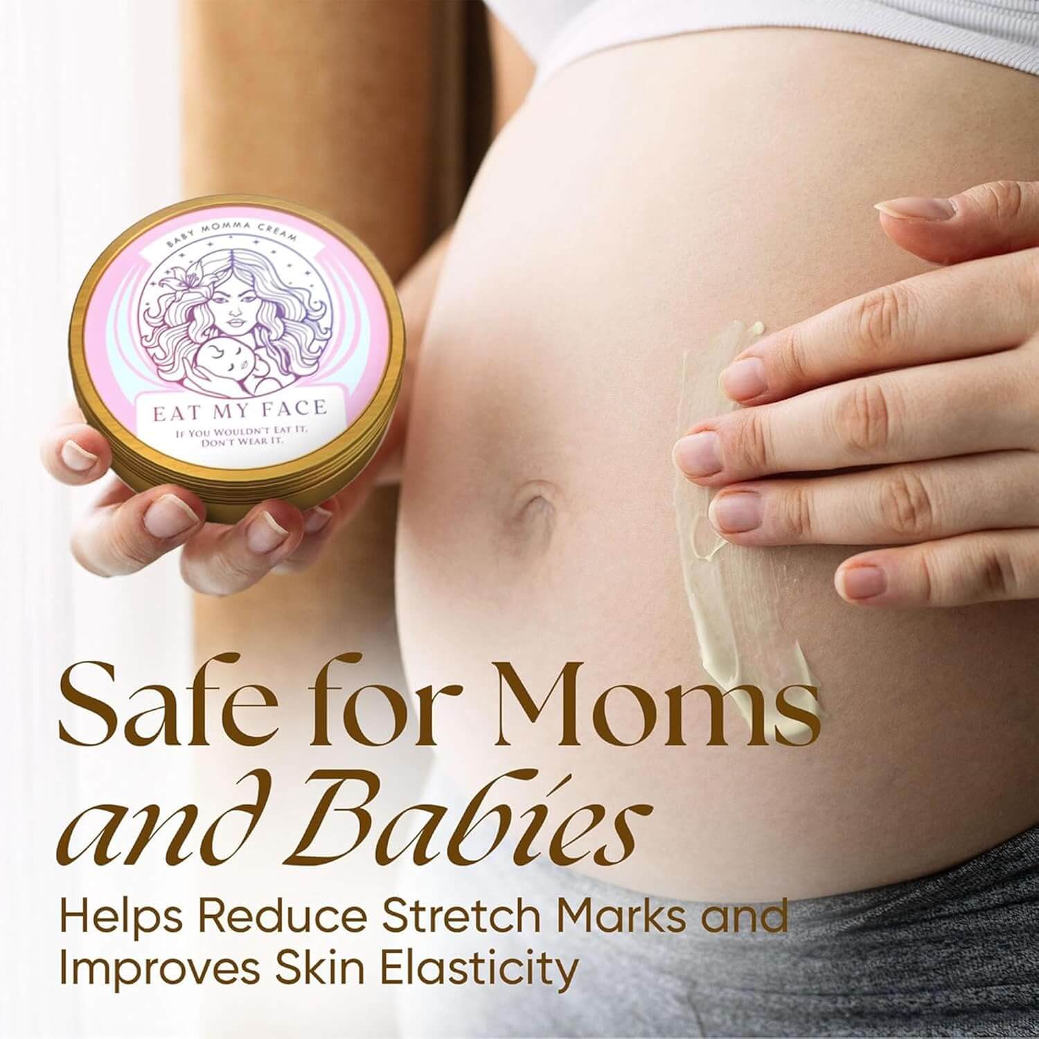 Baby & Mama Sensitive-Skin Duo – Unscented Tallow Soap + Baby Mama Tallow Skin Cream safe for moms and babies helps reduce stretch marks