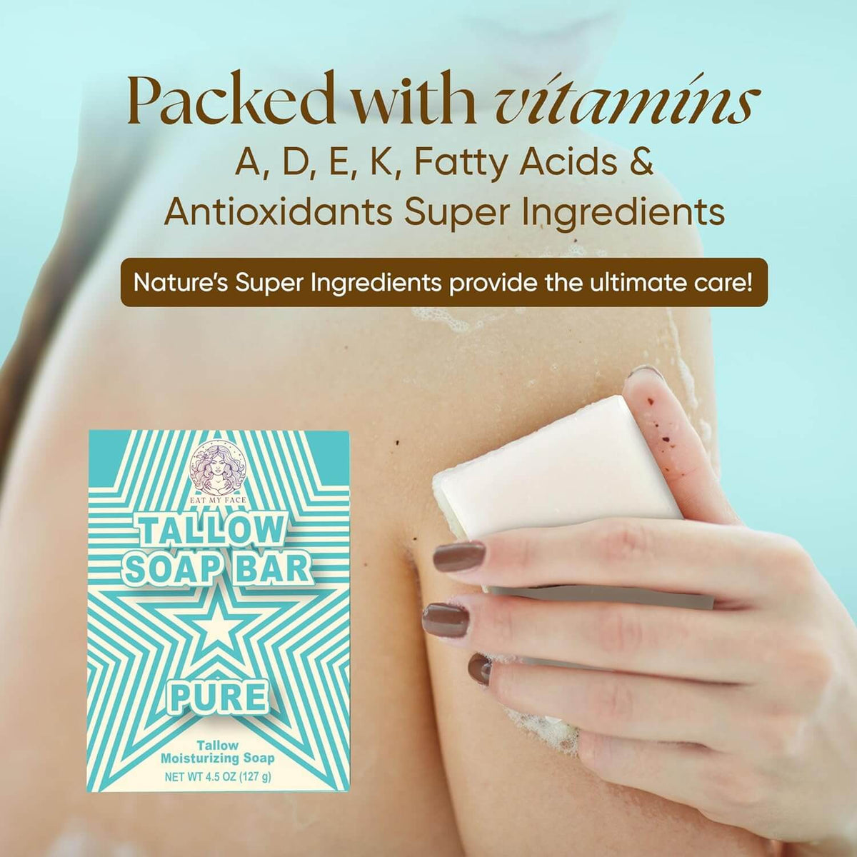 unscented tallow soap and cream for baby and mom tallow soap bar packed with vitamins A D E K fatty acids and antioxidants