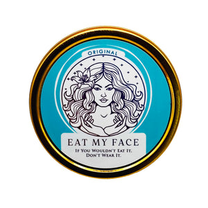 Beef Tallow Moisturizer - Original organic grass-fed tallow hydration cream tin with Eat My Face label, non-toxic skincare