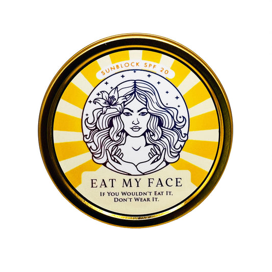 Alt Tag: beef tallow sunscreen SPF 30 reef safe non-nano zinc oxide mineral sunscreen tin lid