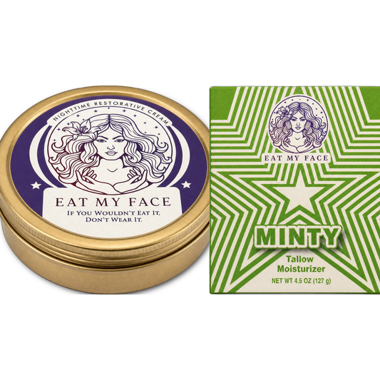 Nighttime Cream and Mint Soap Duo