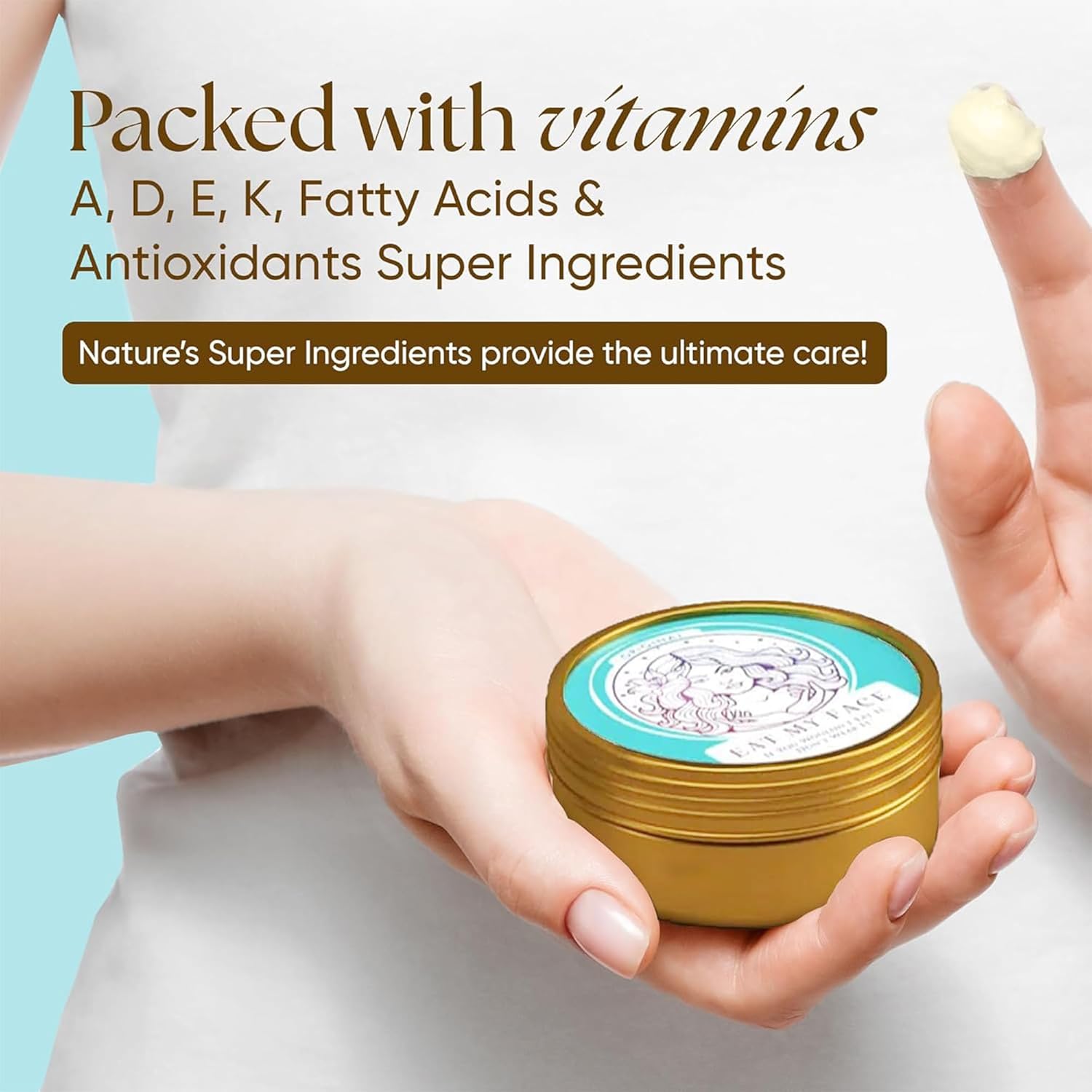 Skin-Food Starter Pack with vitamins A, D, E, K, fatty acids & antioxidants—tallow-based skincare balm in jar