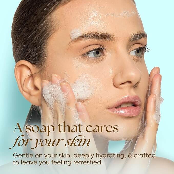 Alt Tag: Unscented Beef Tallow Soap Twin Pack – Fragrance-Free (4.5 oz each) gentle lather on face, fragrance-free hydrating soap for sensitive skin